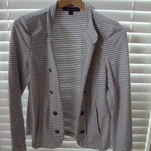 Tommy Hilfiger Womens Double Breasted Cardigan Sweater Stripes Size M